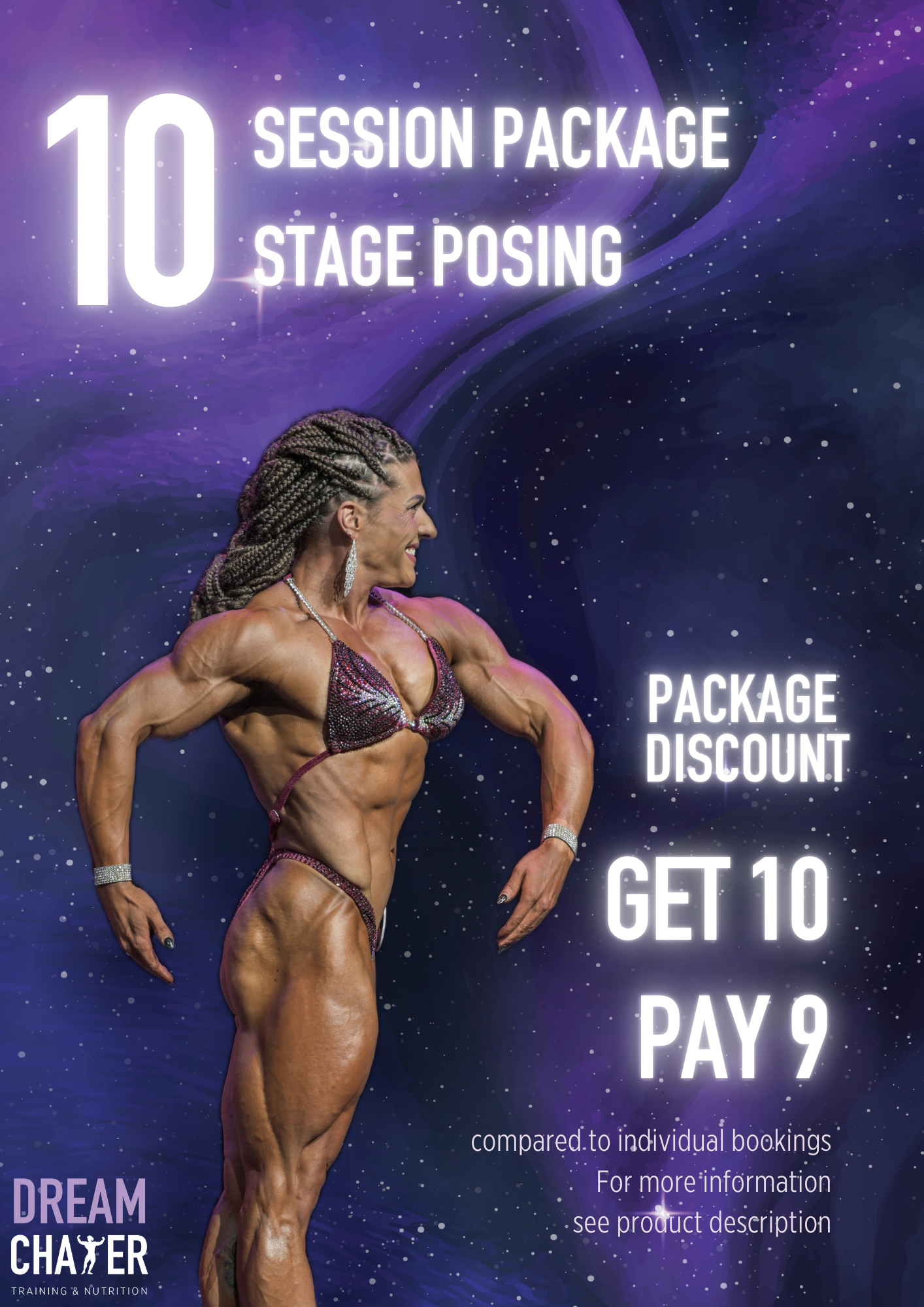 Bodybuilding Stage Posing Training (30min videocall)